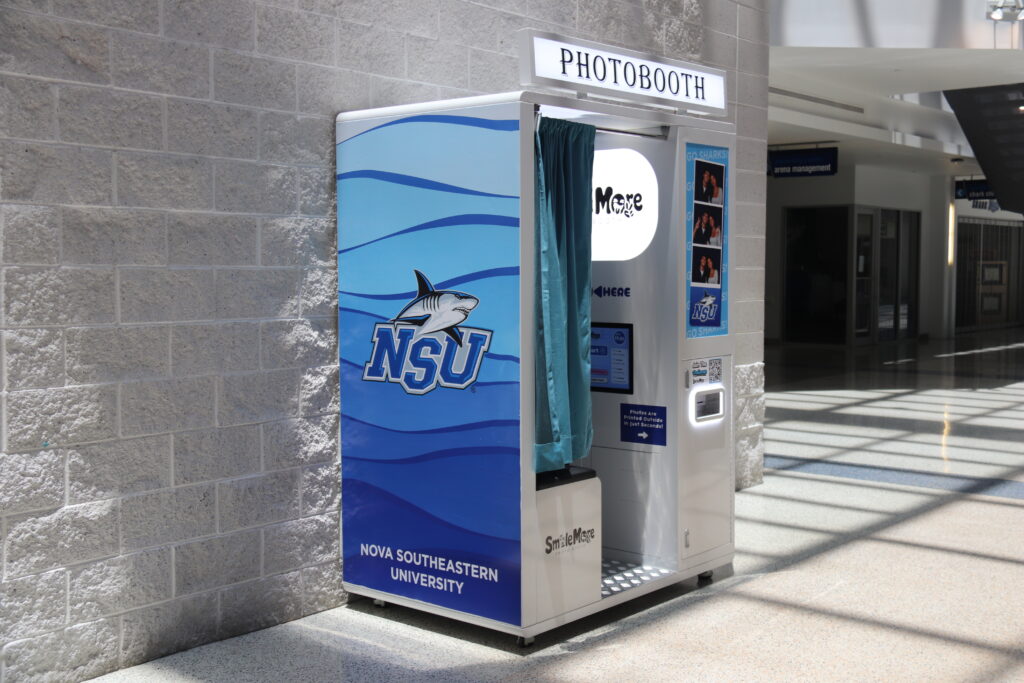 Are photo booths still popular? The SmileMore machine in the NSU University Center after week one