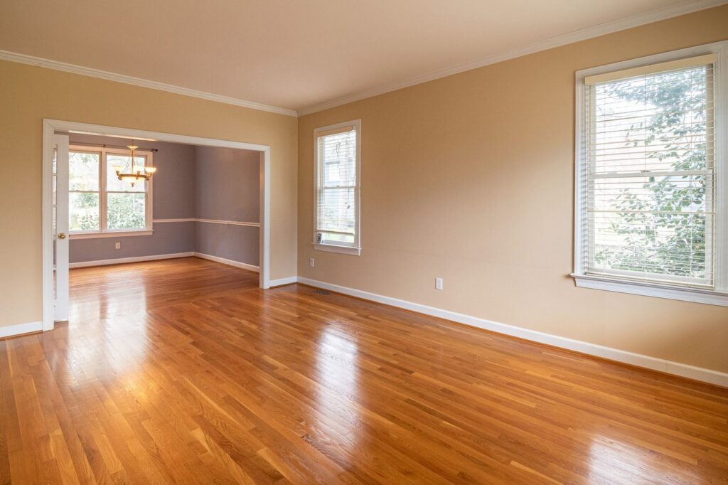 An empty interior space of the kind assessed for photo booth dimensions before installation