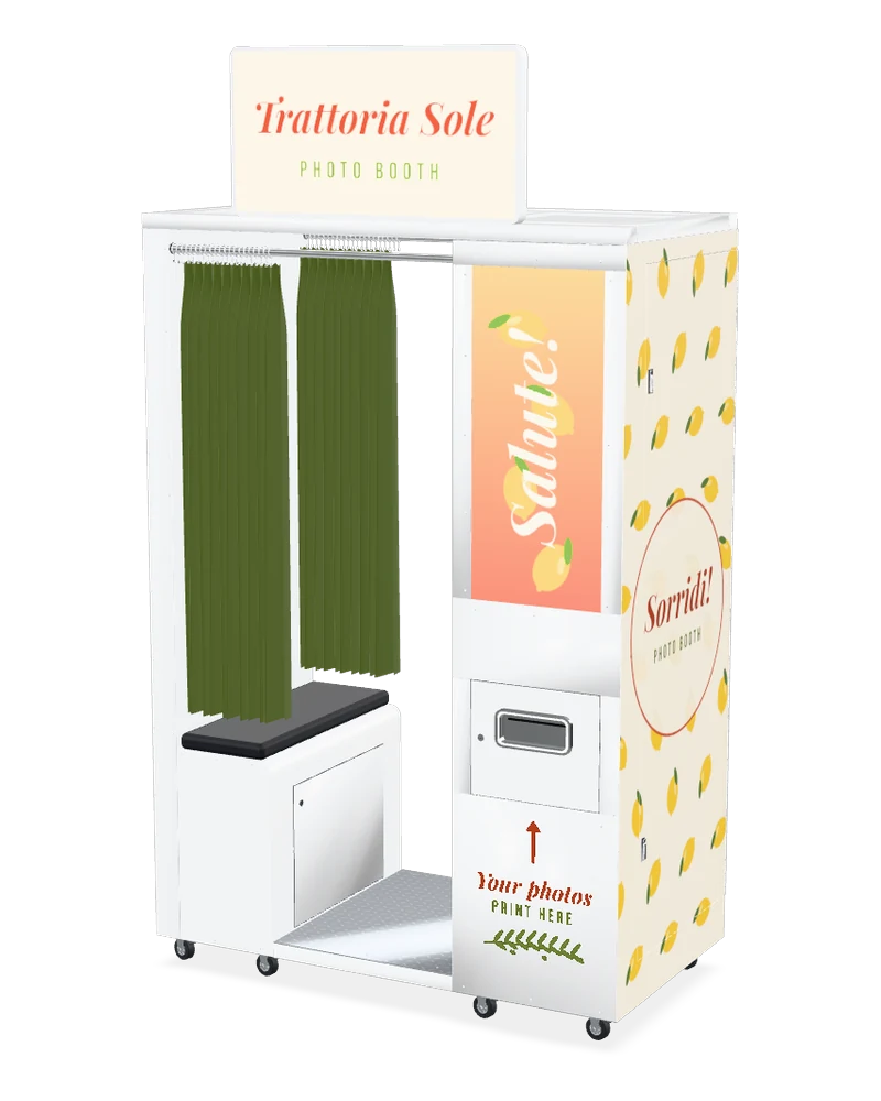 Trattoria Sole photo booth design for restaurants